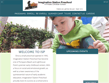 Tablet Screenshot of imaginationstationpreschool.org